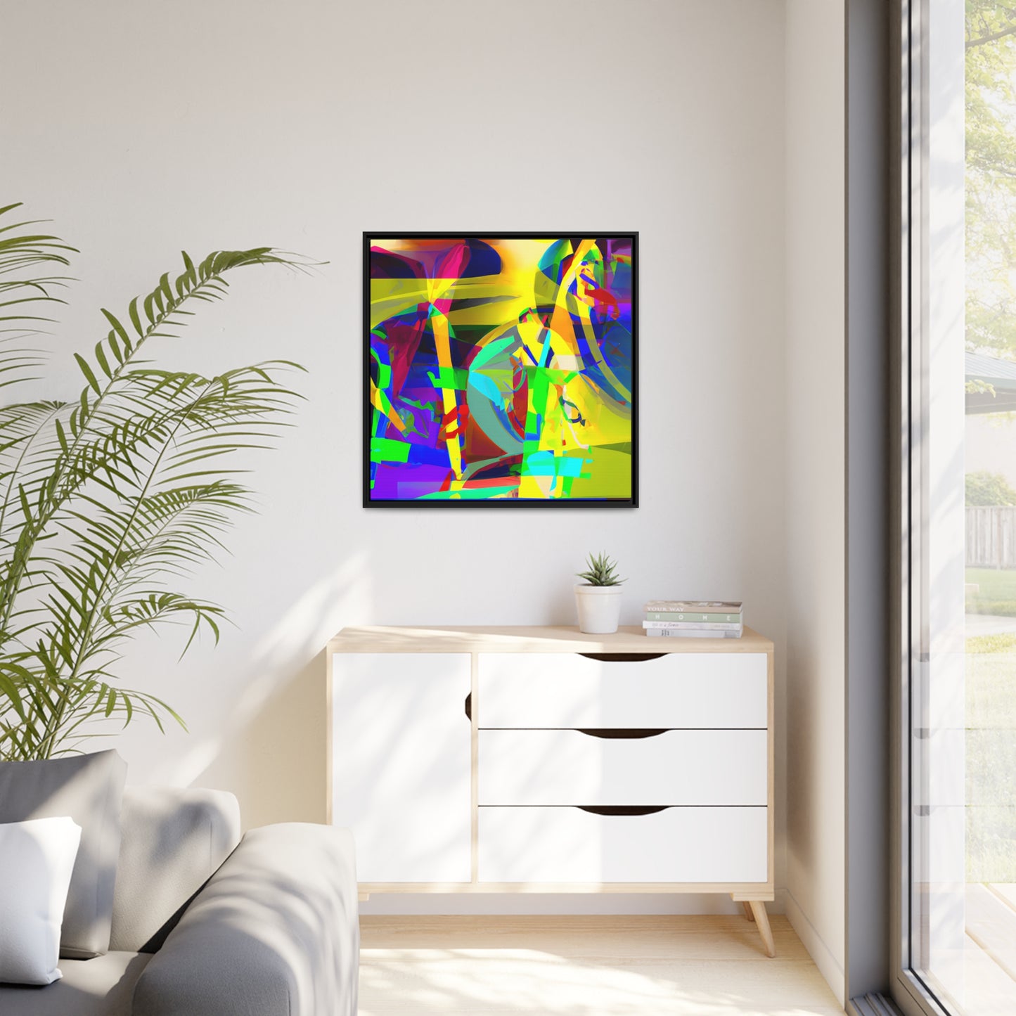Future Graffiti 15 - on Framed Canvas
