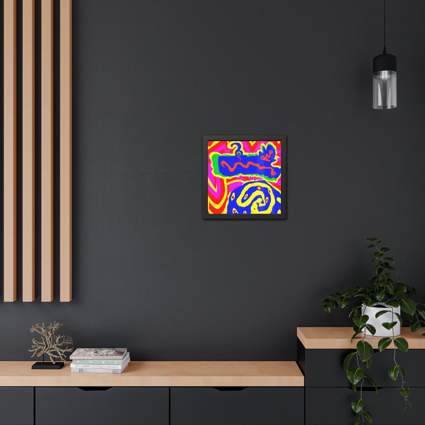 Fabstract 5 - on Framed Print