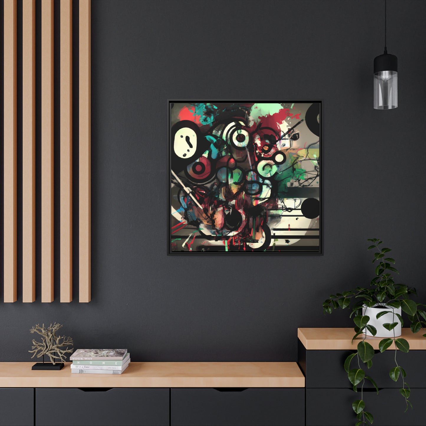 Future Graffiti 23 - on Framed Canvas