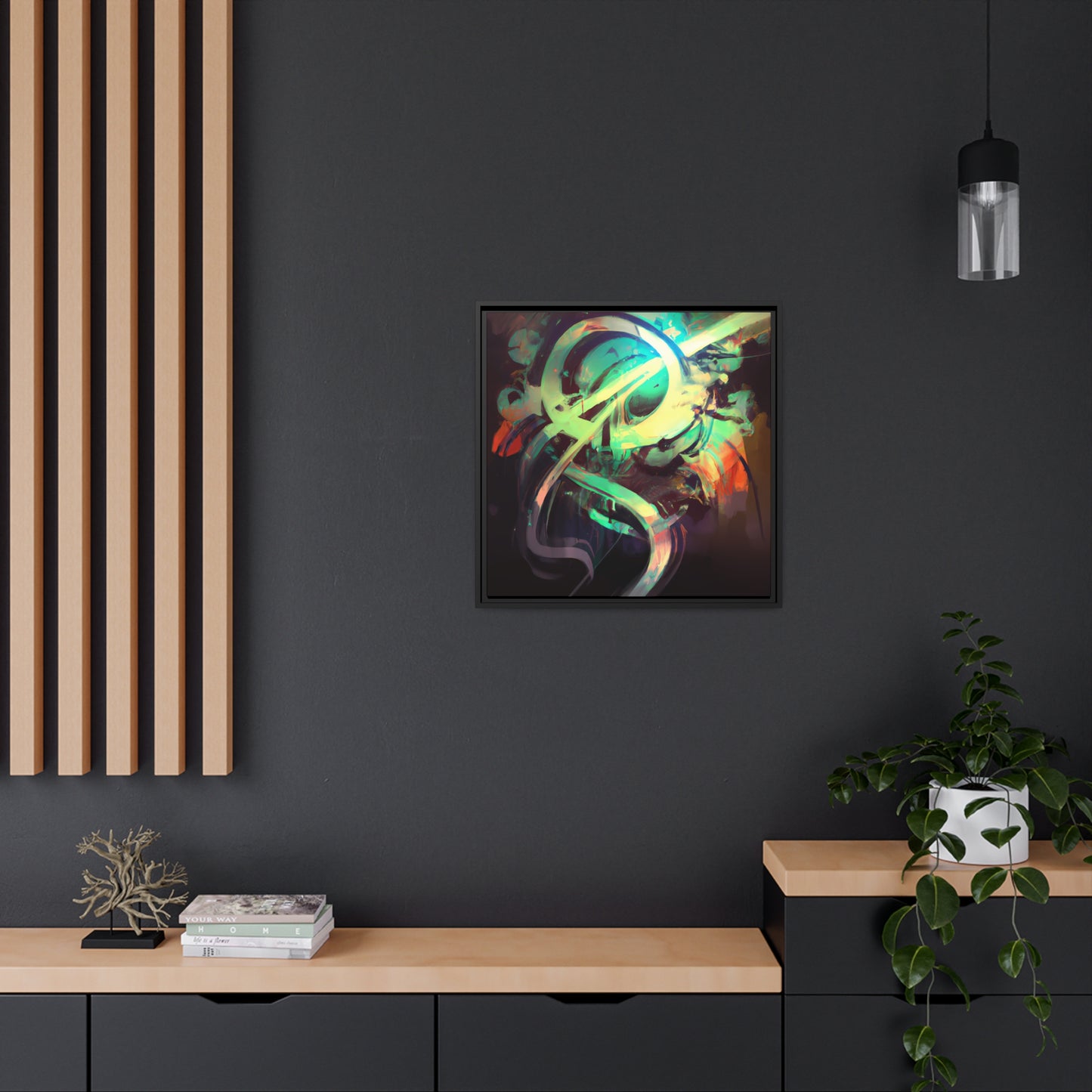 Future Graffiti 21 - on Framed Canvas