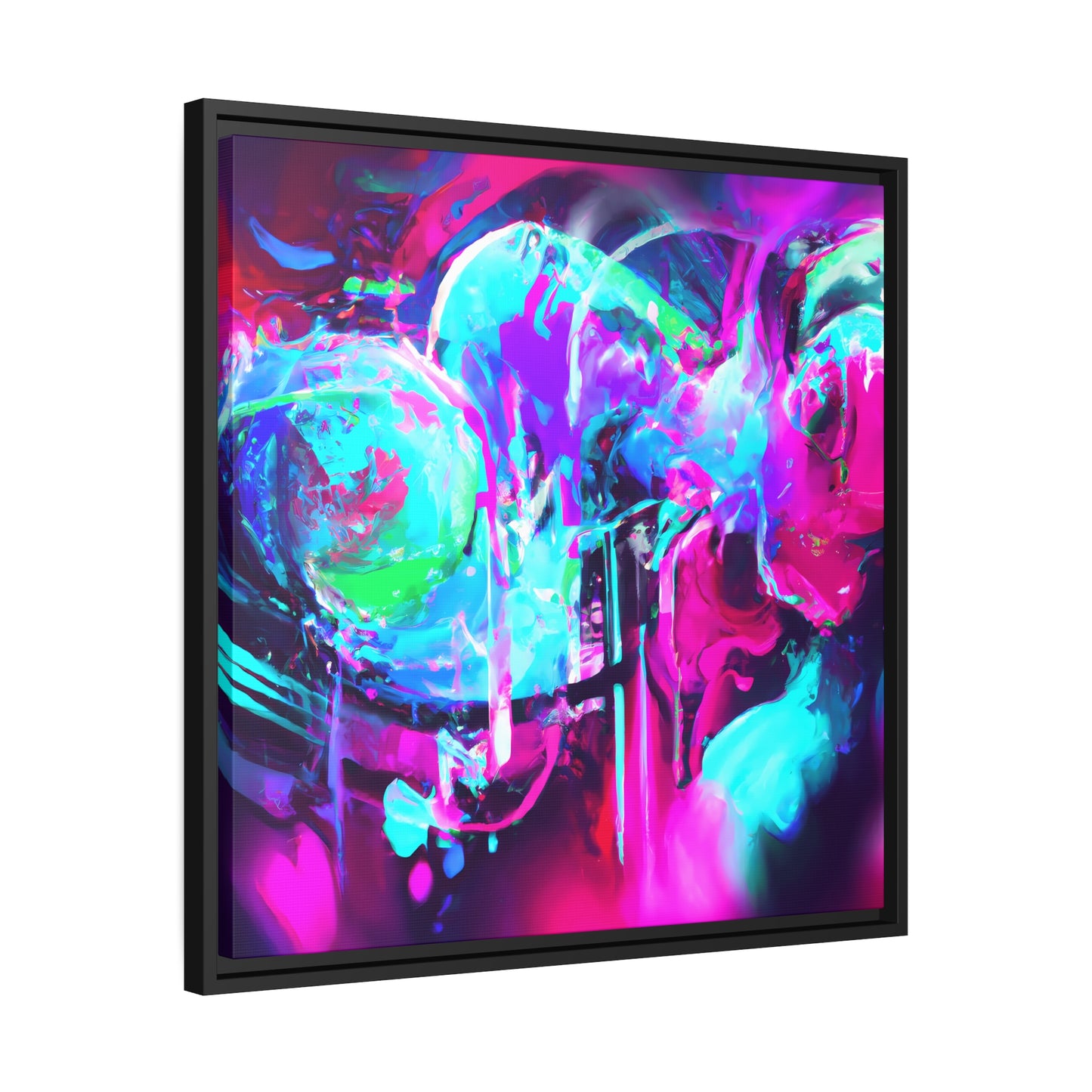 Future Graffiti 25 - on Framed Canvas