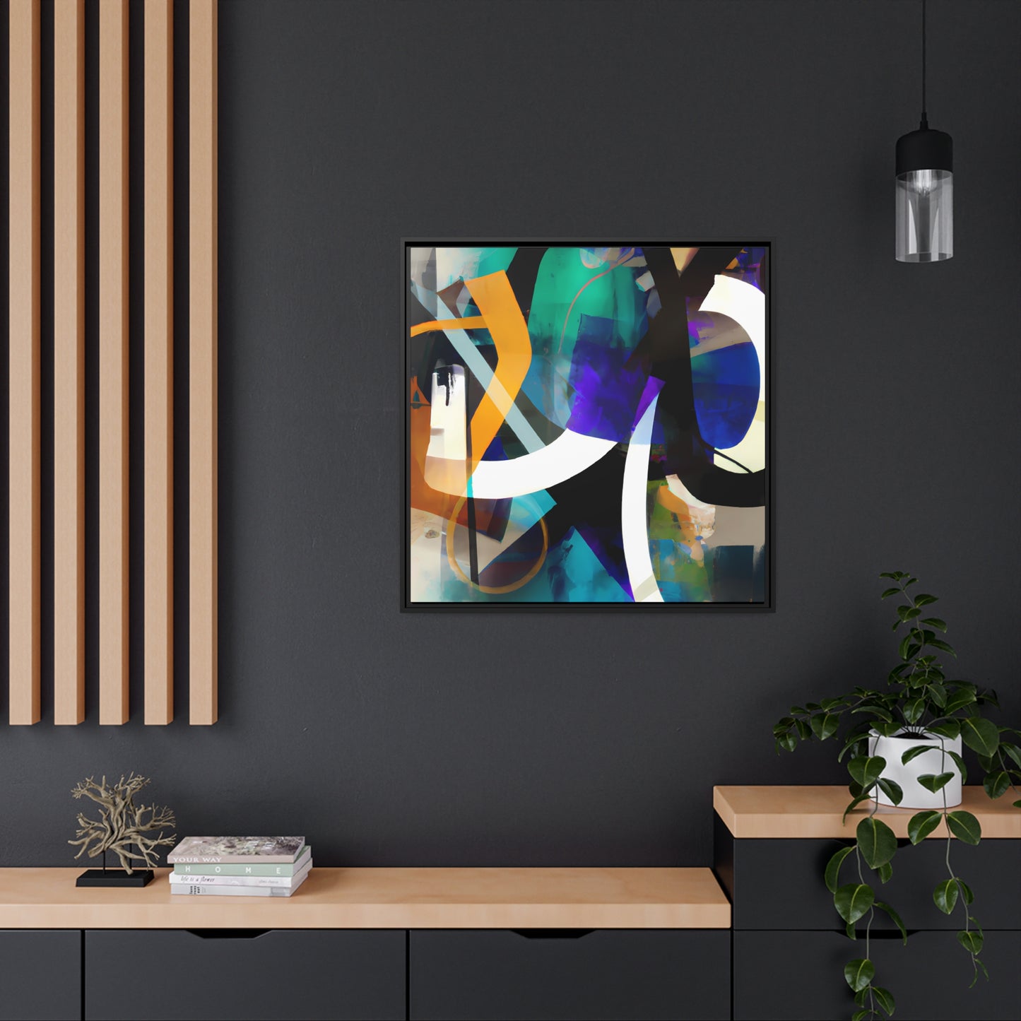 Future Graffiti 16 - on Framed Canvas