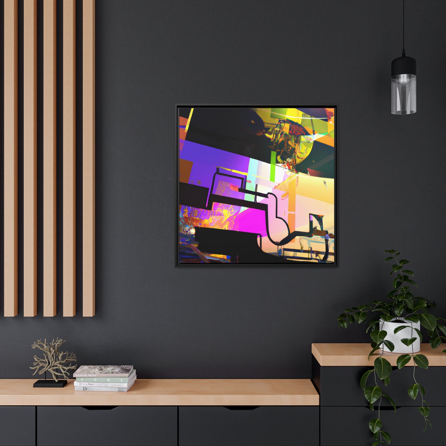 Future Graffiti 19 - on Framed Canvas