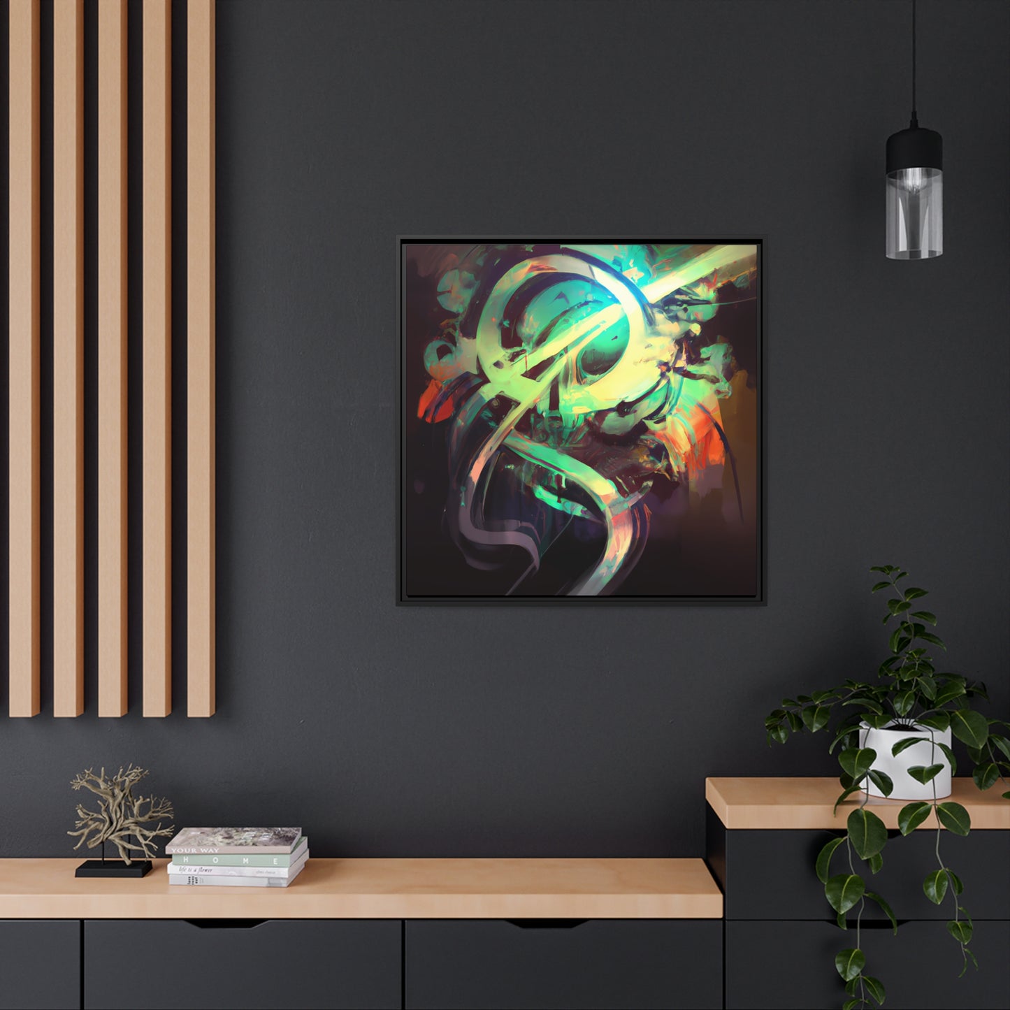 Future Graffiti 21 - on Framed Canvas