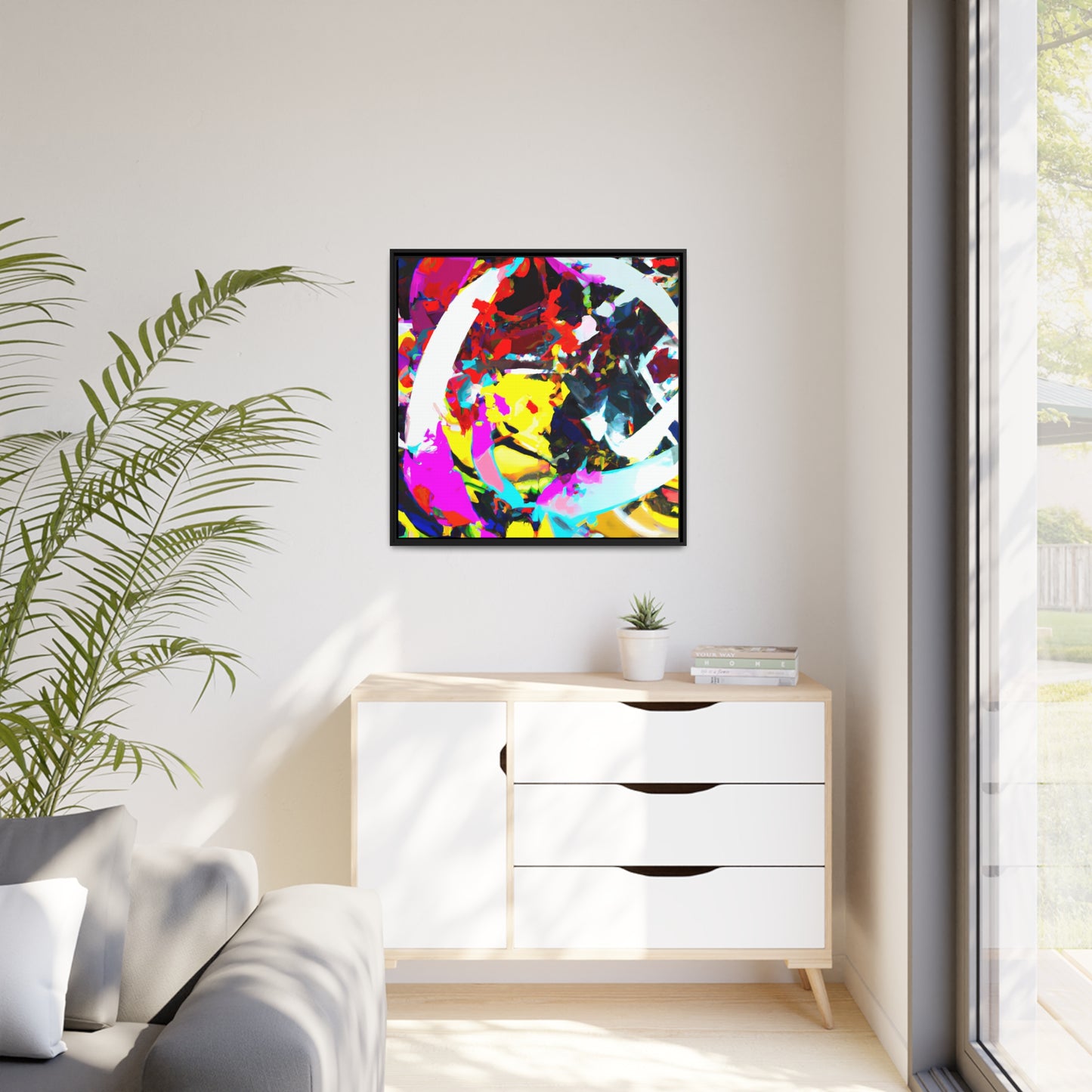 Future Graffiti 22 - on Framed Canvas