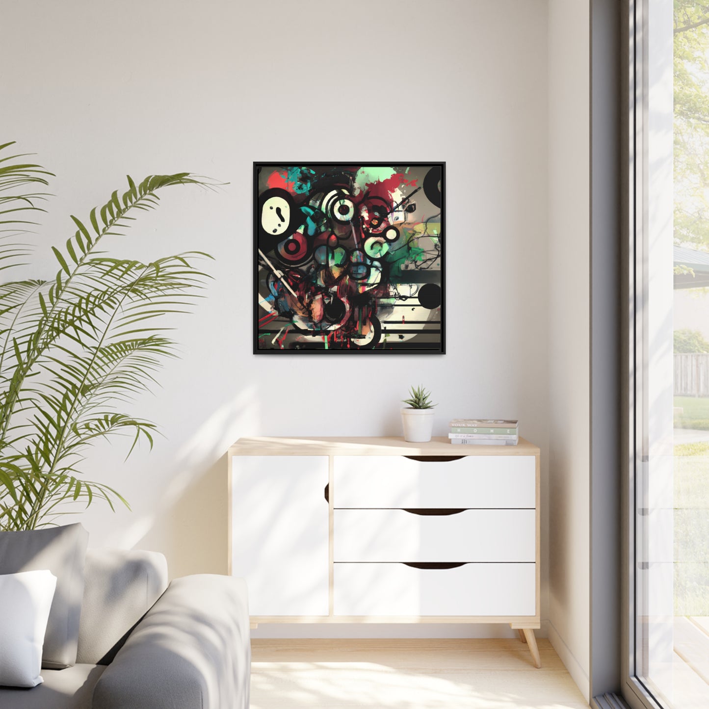 Future Graffiti 23 - on Framed Canvas