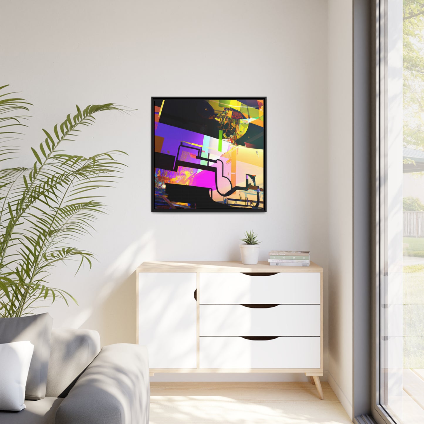 Future Graffiti 19 - on Framed Canvas
