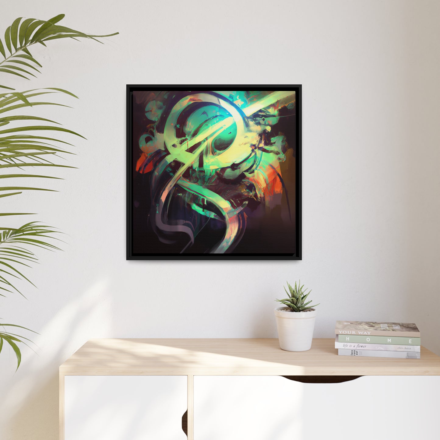 Future Graffiti 21 - on Framed Canvas
