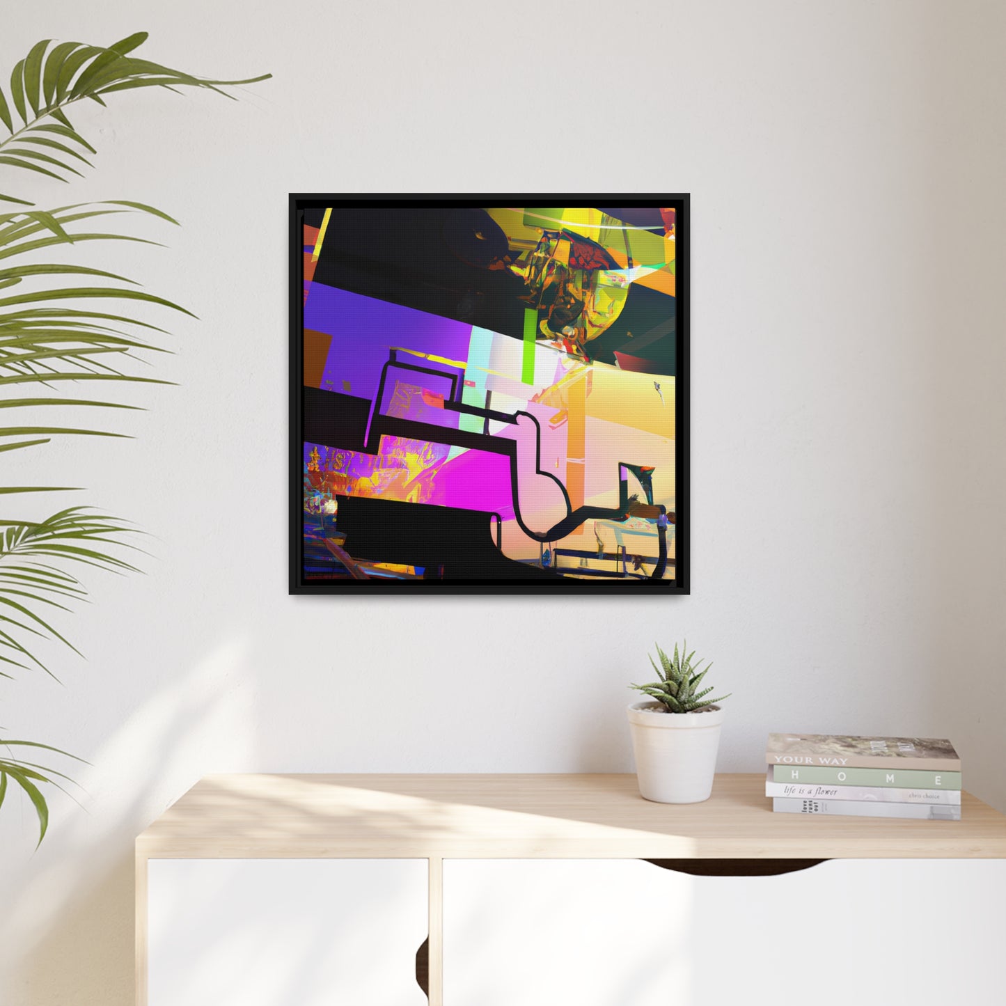 Future Graffiti 19 - on Framed Canvas