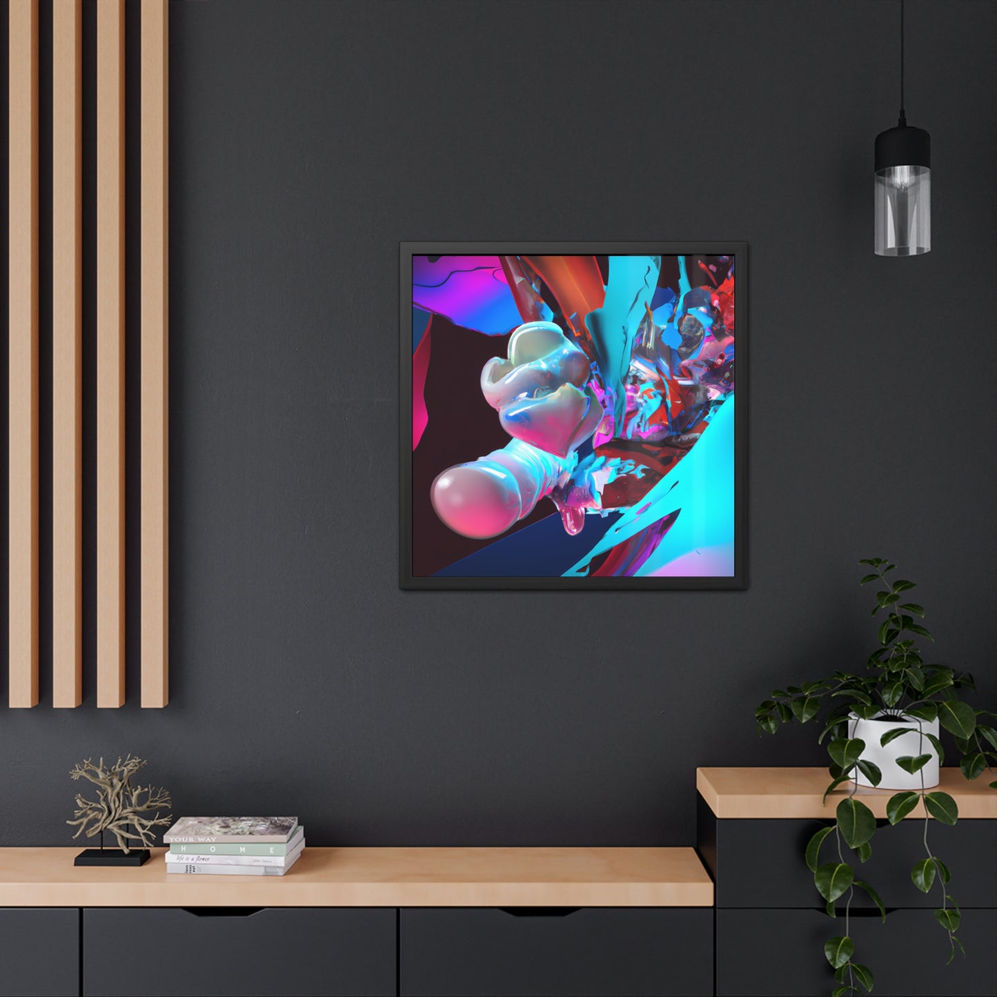 Temporal Flux 18 - on Framed Print