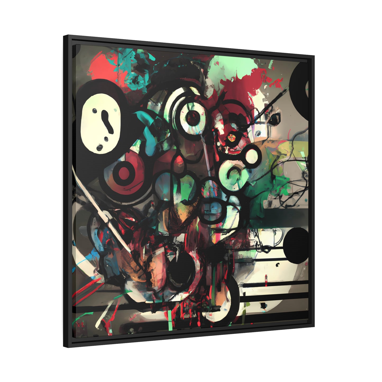 Future Graffiti 23 - on Framed Canvas