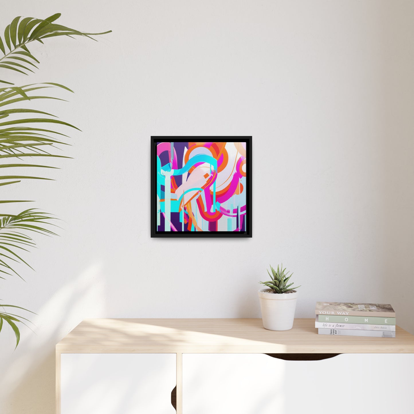Future Graffiti 18 - on Framed Canvas