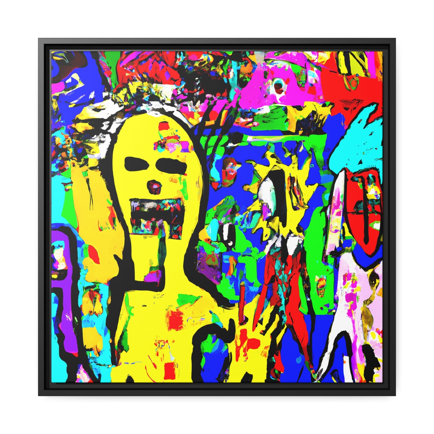 Future Graffiti 24 - on Framed Canvas