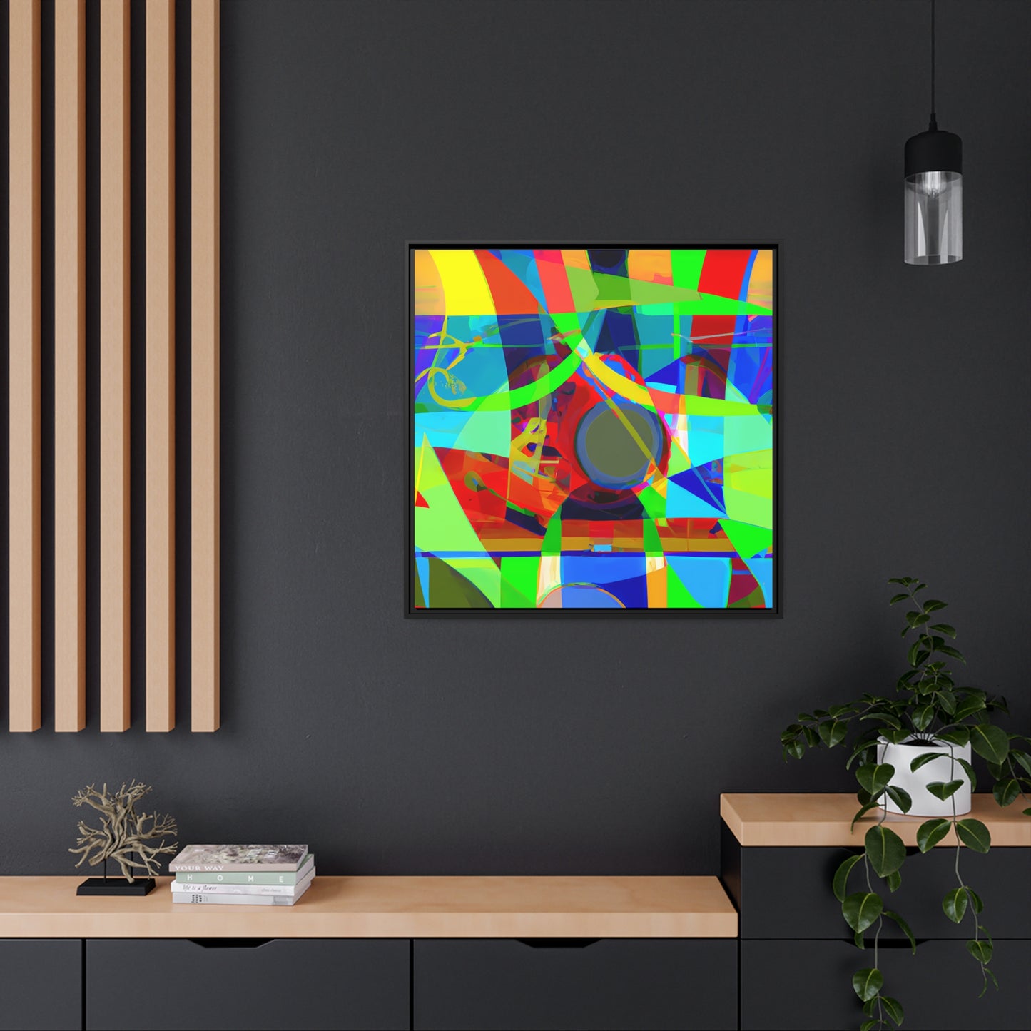 Future Graffiti 20 - on Framed Canvas