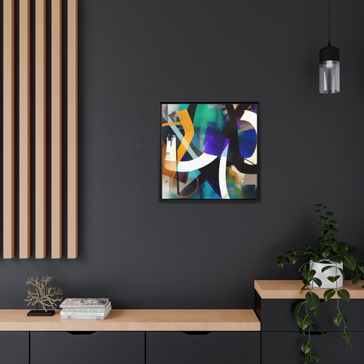 Future Graffiti 16 - on Framed Canvas