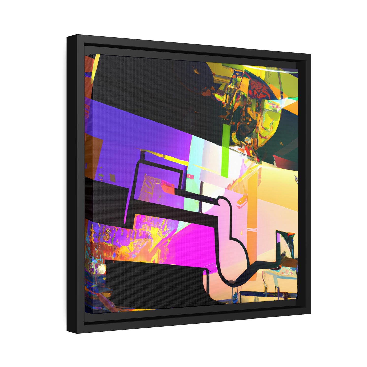 Future Graffiti 19 - on Framed Canvas