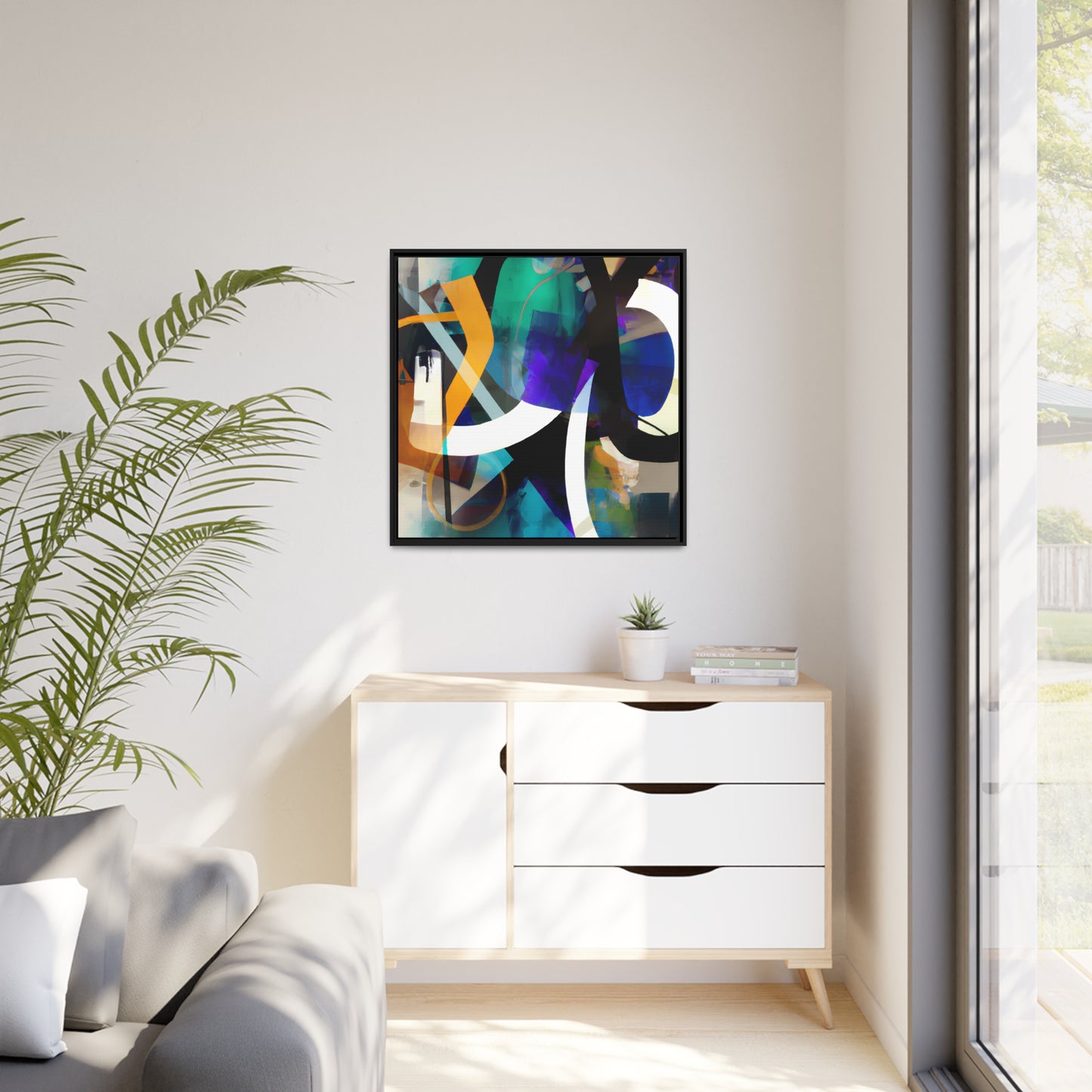 Future Graffiti 16 - on Framed Canvas