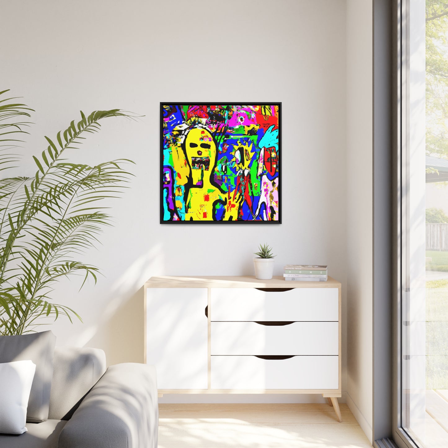 Future Graffiti 24 - on Framed Canvas