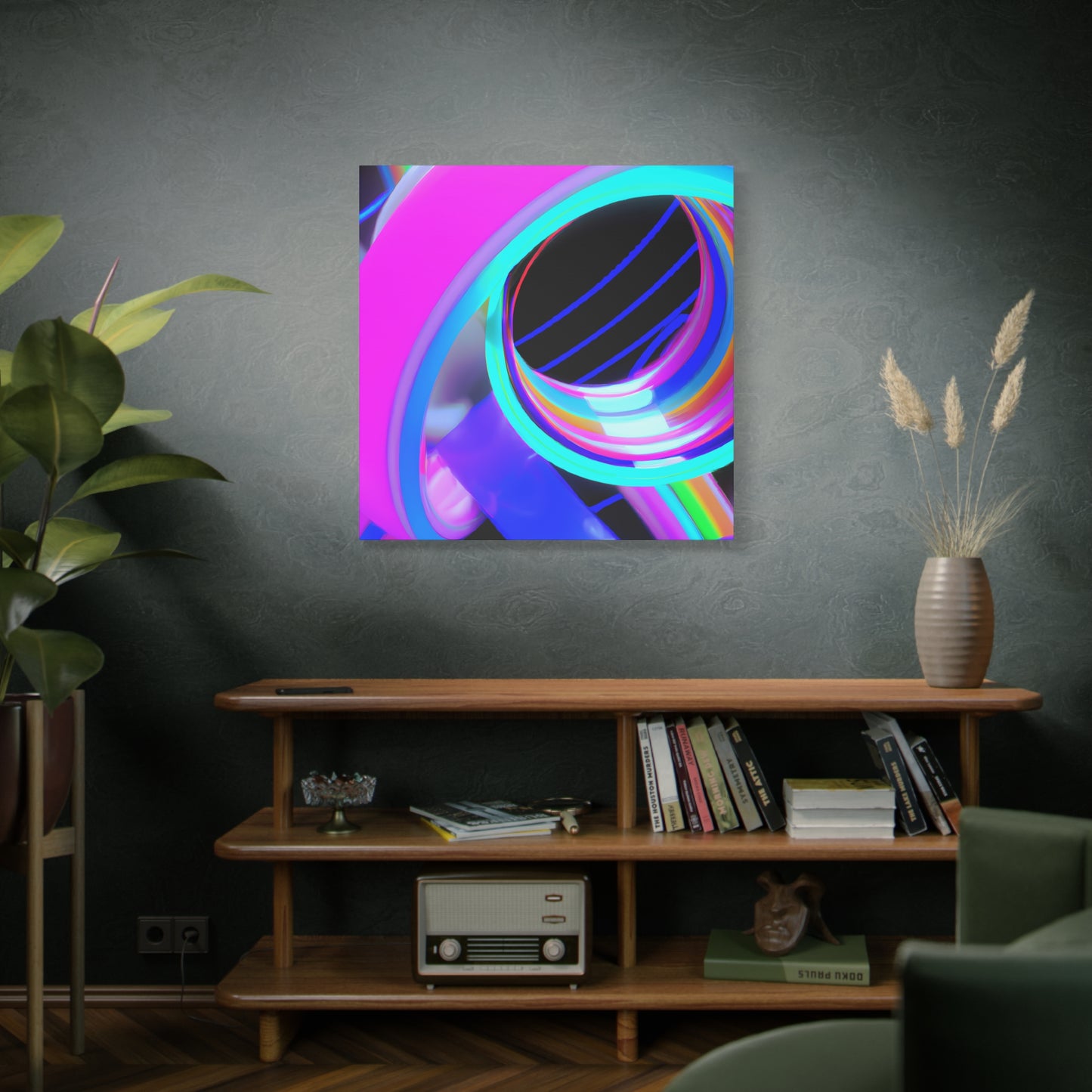 Neon Nexus 13 - on Canvas