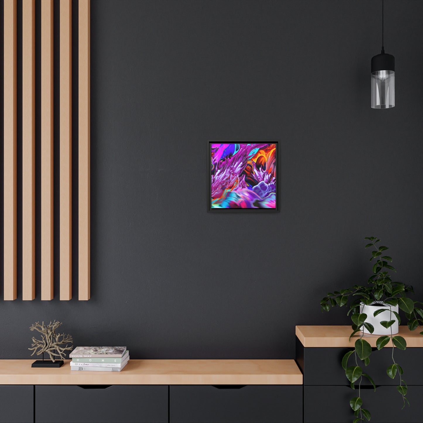 Fabstract 87 - on Framed Canvas