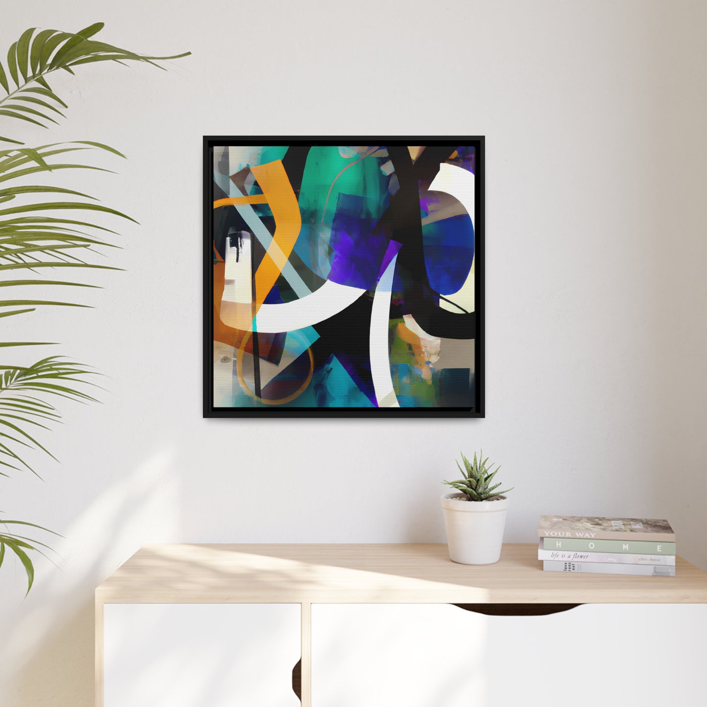 Future Graffiti 16 - on Framed Canvas