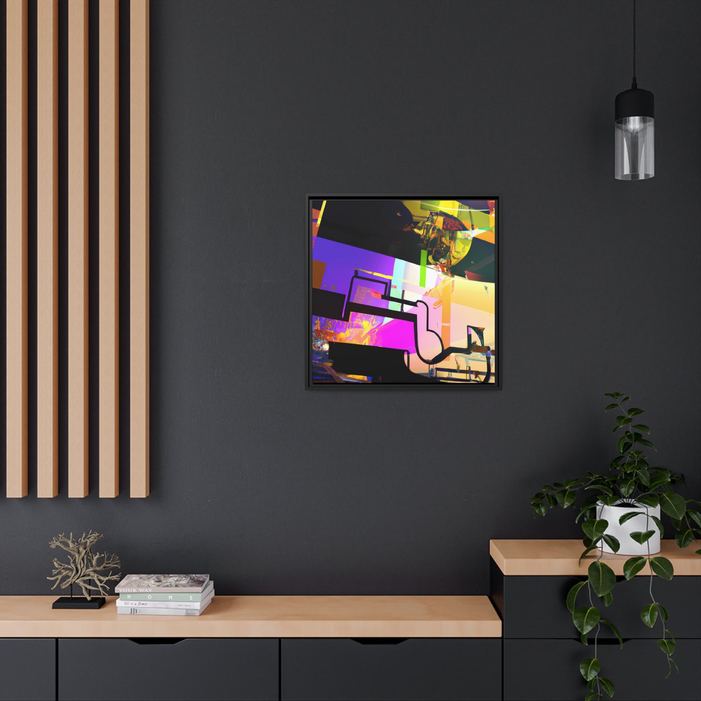 Future Graffiti 19 - on Framed Canvas