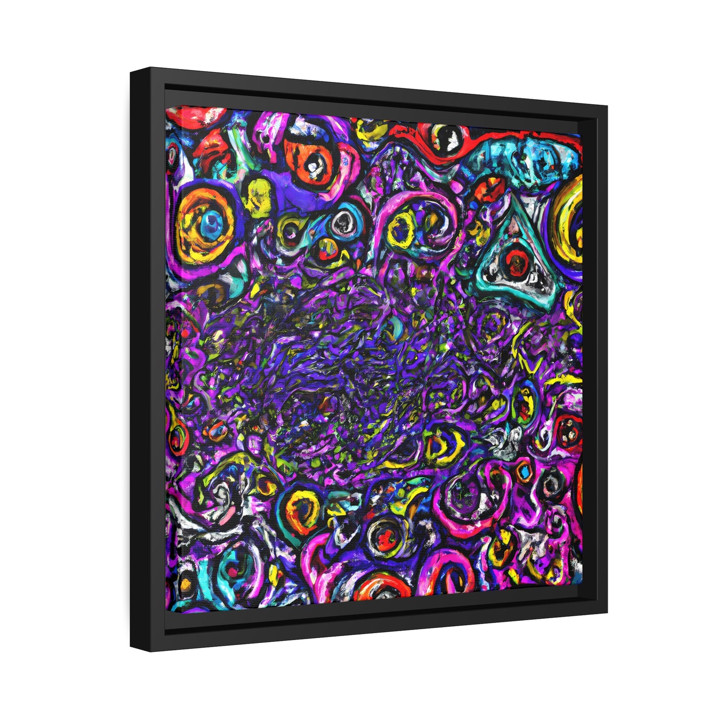 Fabstract 116 - on Framed Canvas