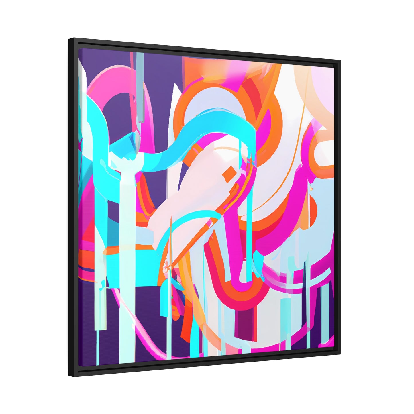 Future Graffiti 18 - on Framed Canvas