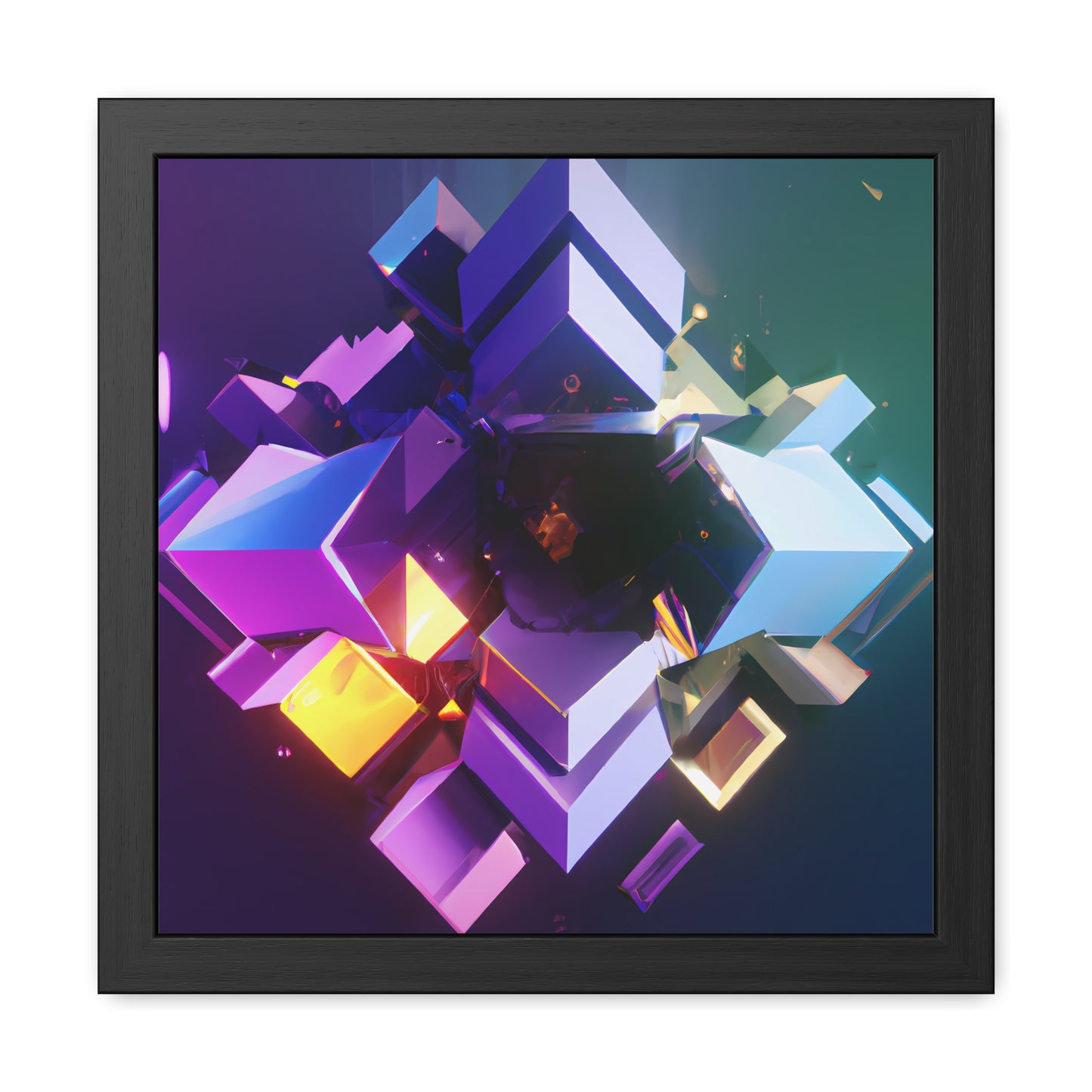 Temporal Flux 6 - on Framed Print