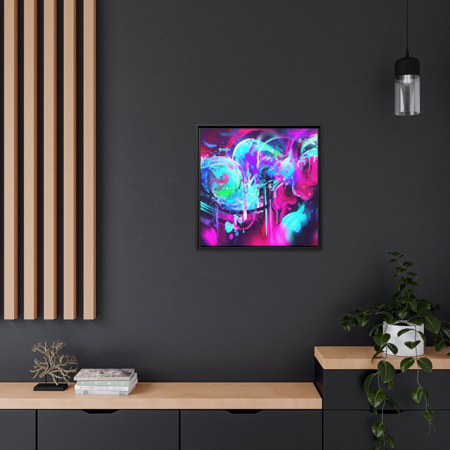Future Graffiti 25 - on Framed Canvas