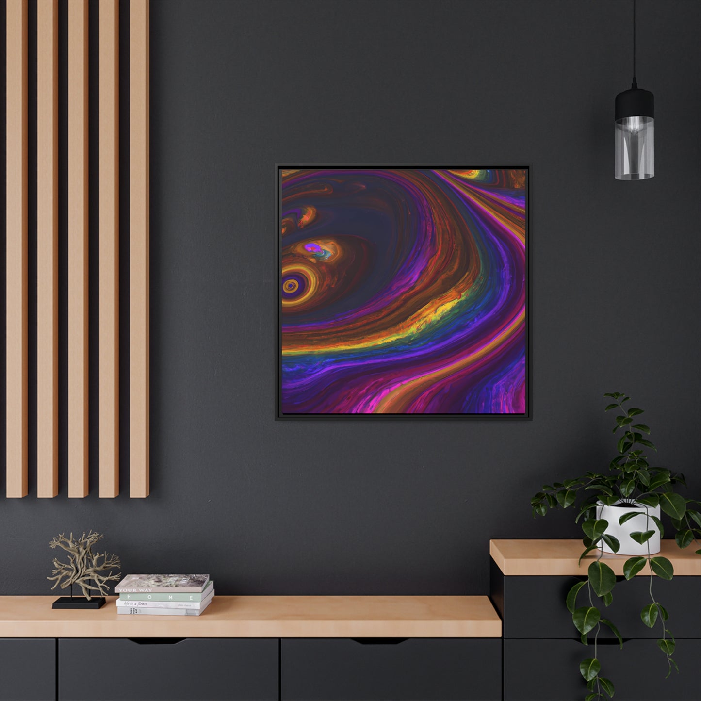 Fabstract 101 - on Framed Canvas