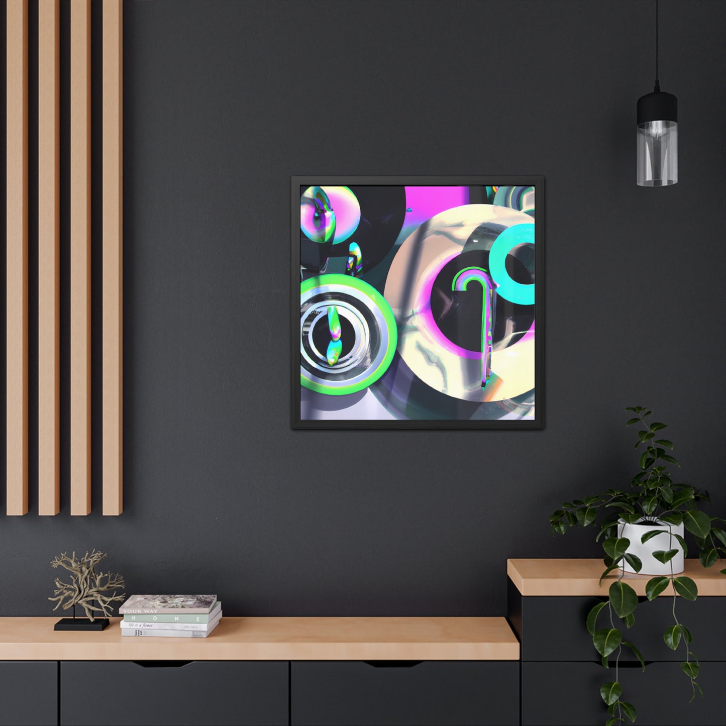 Neon Nexus 7 - on Framed Print