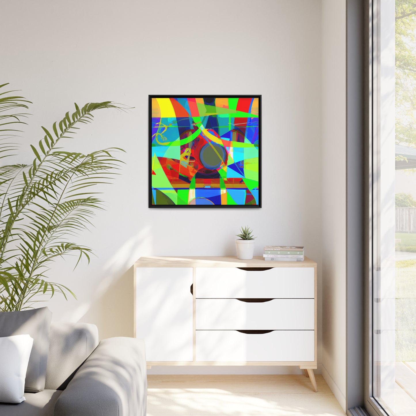 Future Graffiti 20 - on Framed Canvas