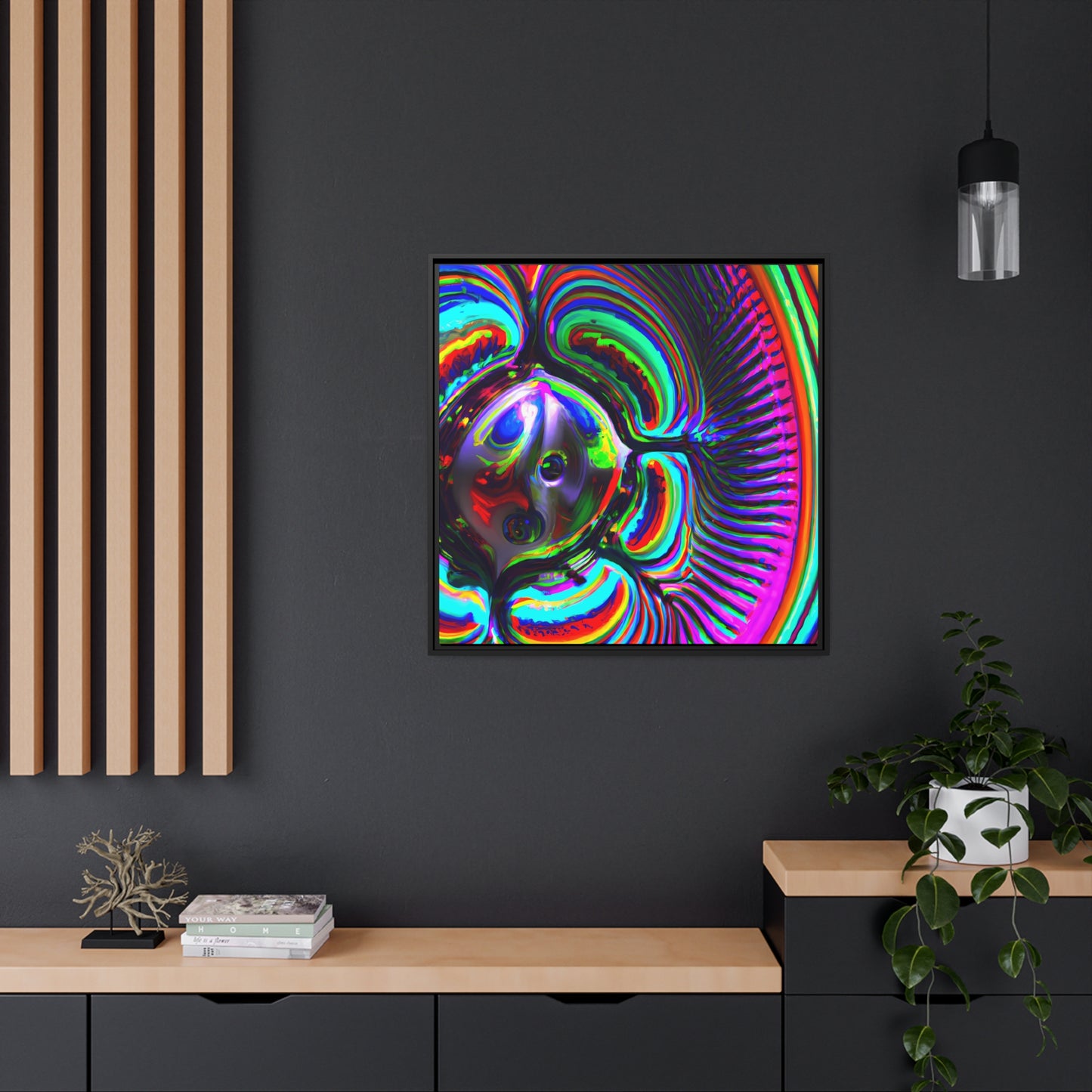 Neon Nexus 6 - on Framed Canvas