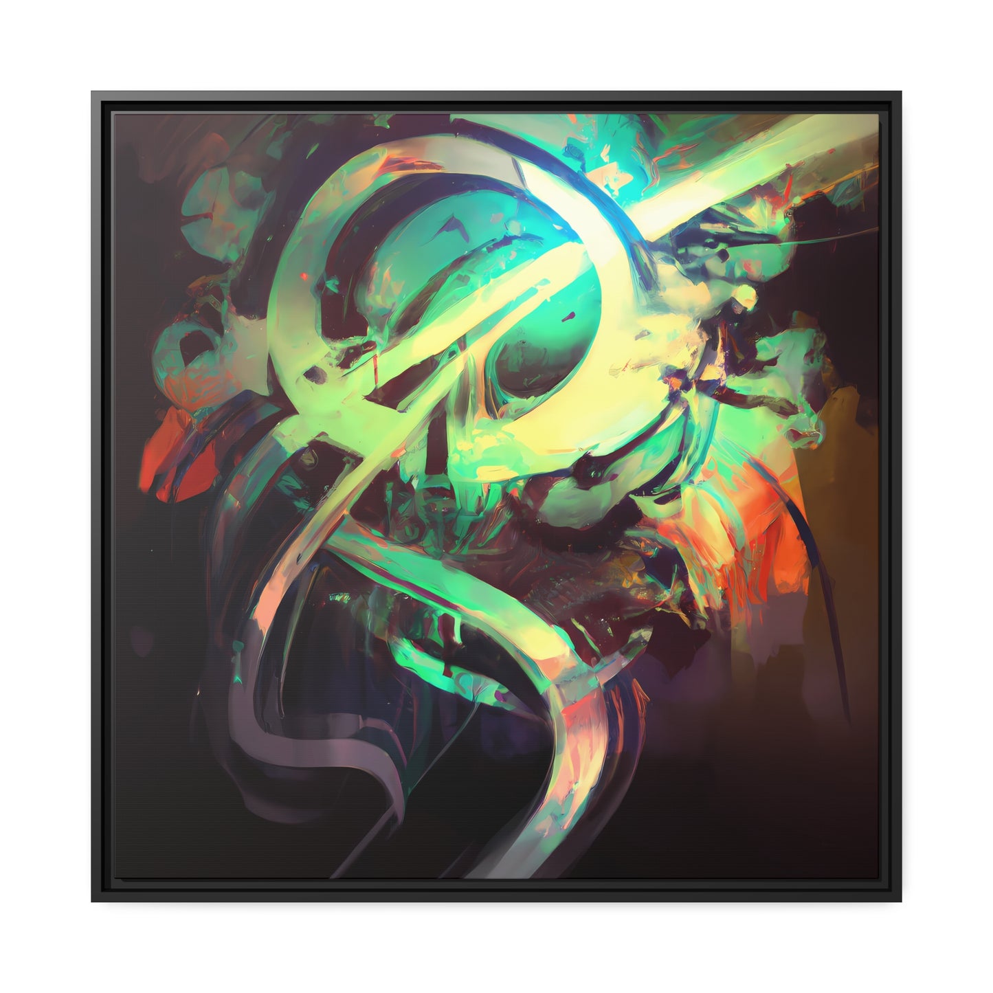 Future Graffiti 21 - on Framed Canvas