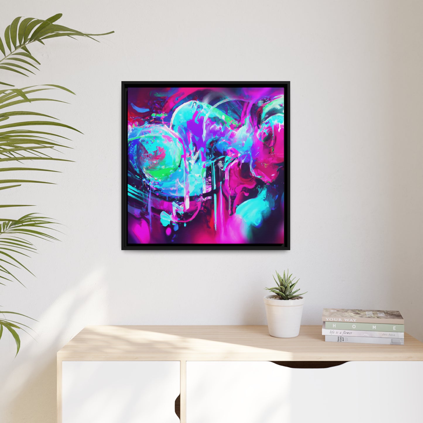 Future Graffiti 25 - on Framed Canvas
