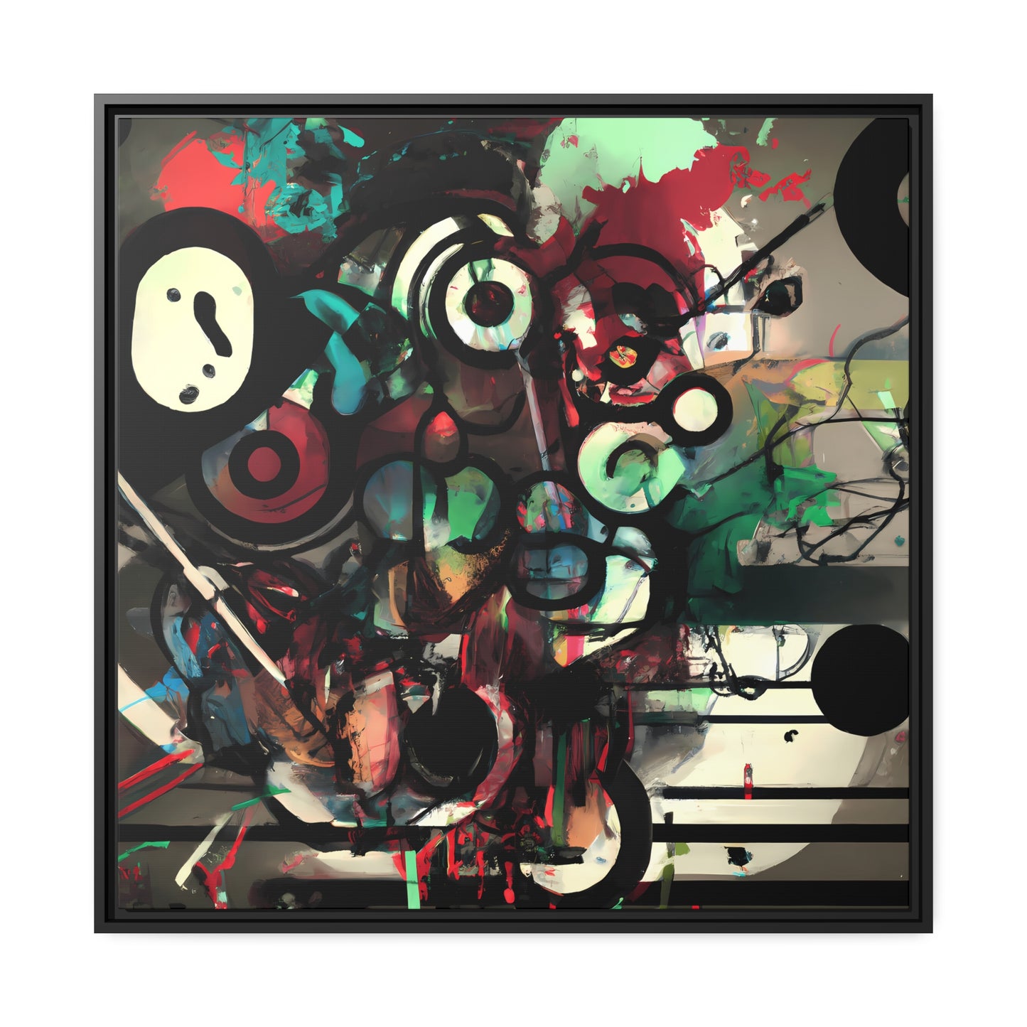 Future Graffiti 23 - on Framed Canvas