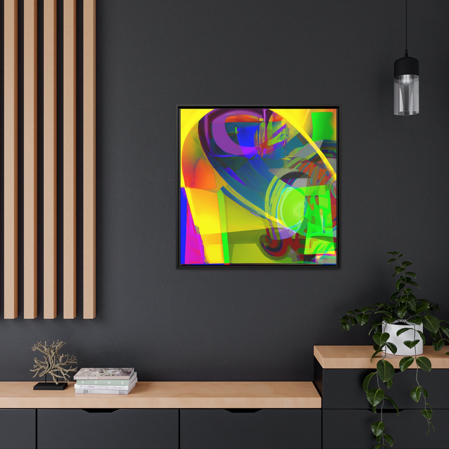 Future Graffiti 17 - on Framed Canvas