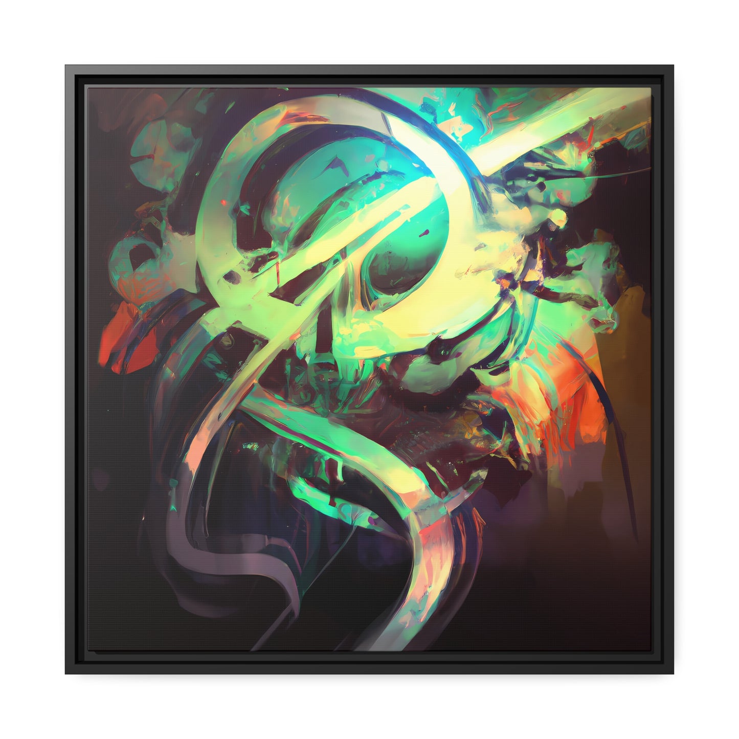 Future Graffiti 21 - on Framed Canvas