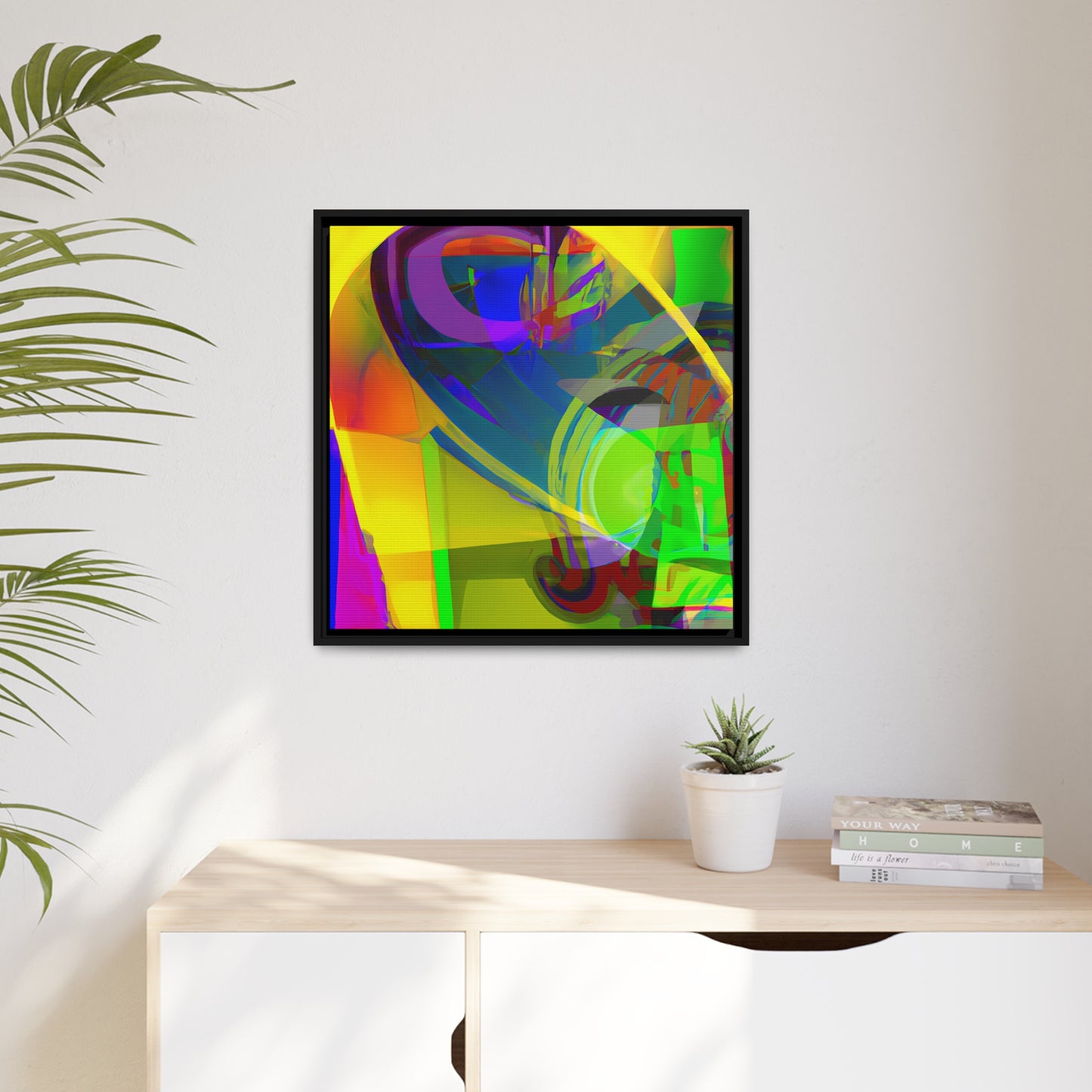 Future Graffiti 17 - on Framed Canvas