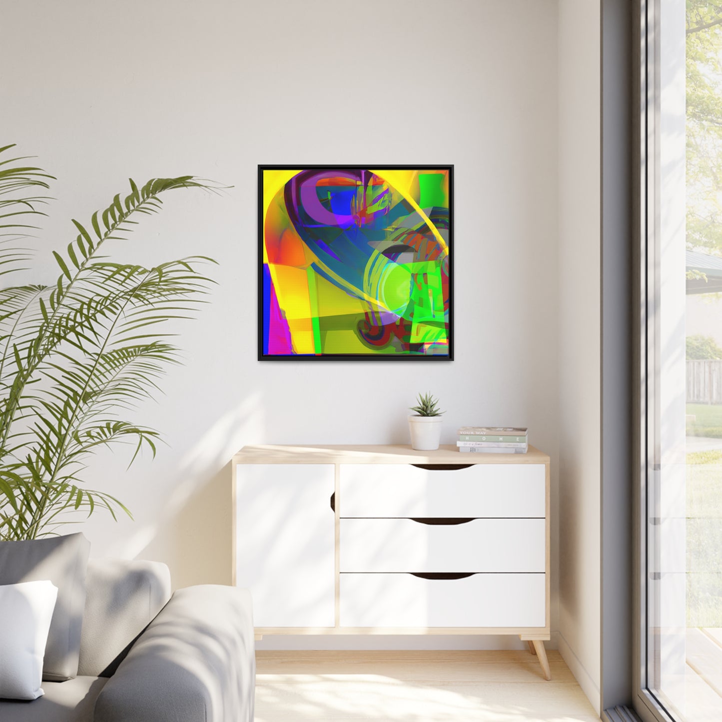 Future Graffiti 17 - on Framed Canvas
