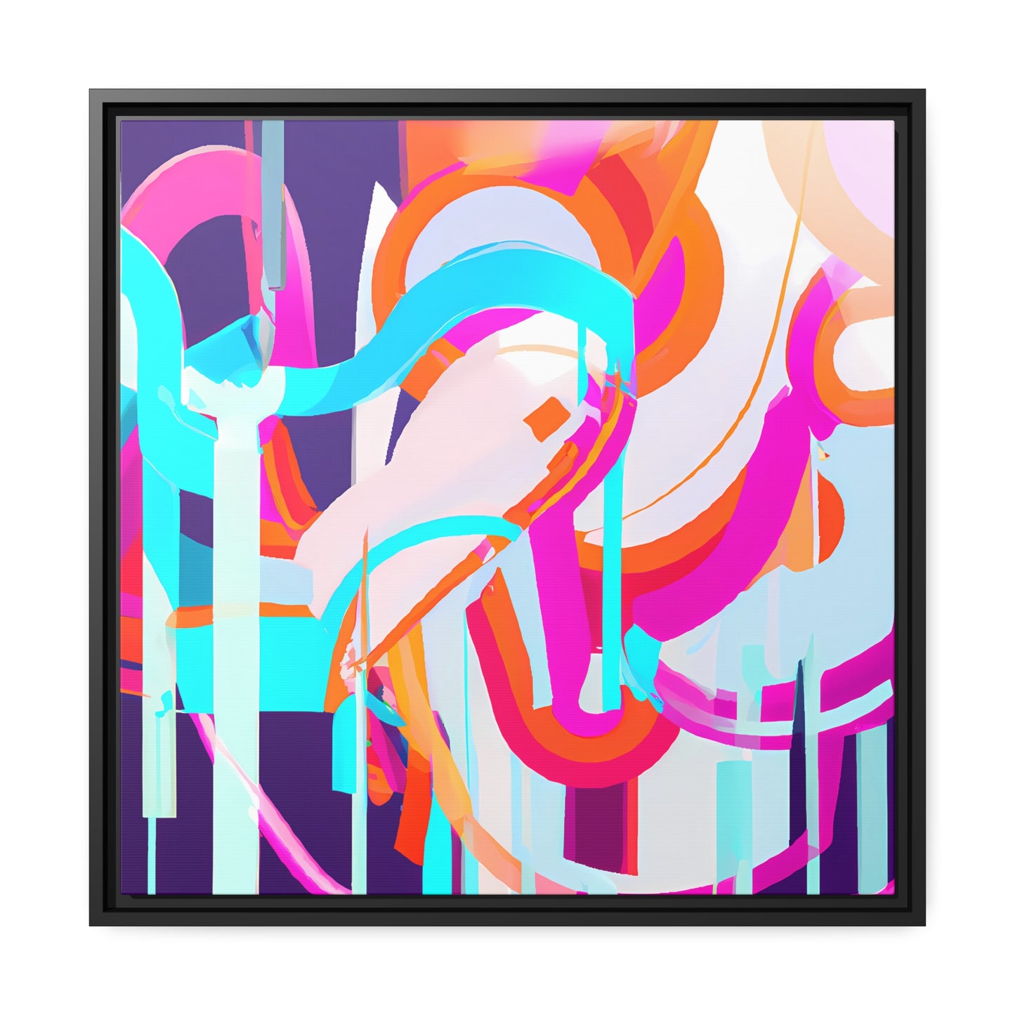 Future Graffiti 18 - on Framed Canvas
