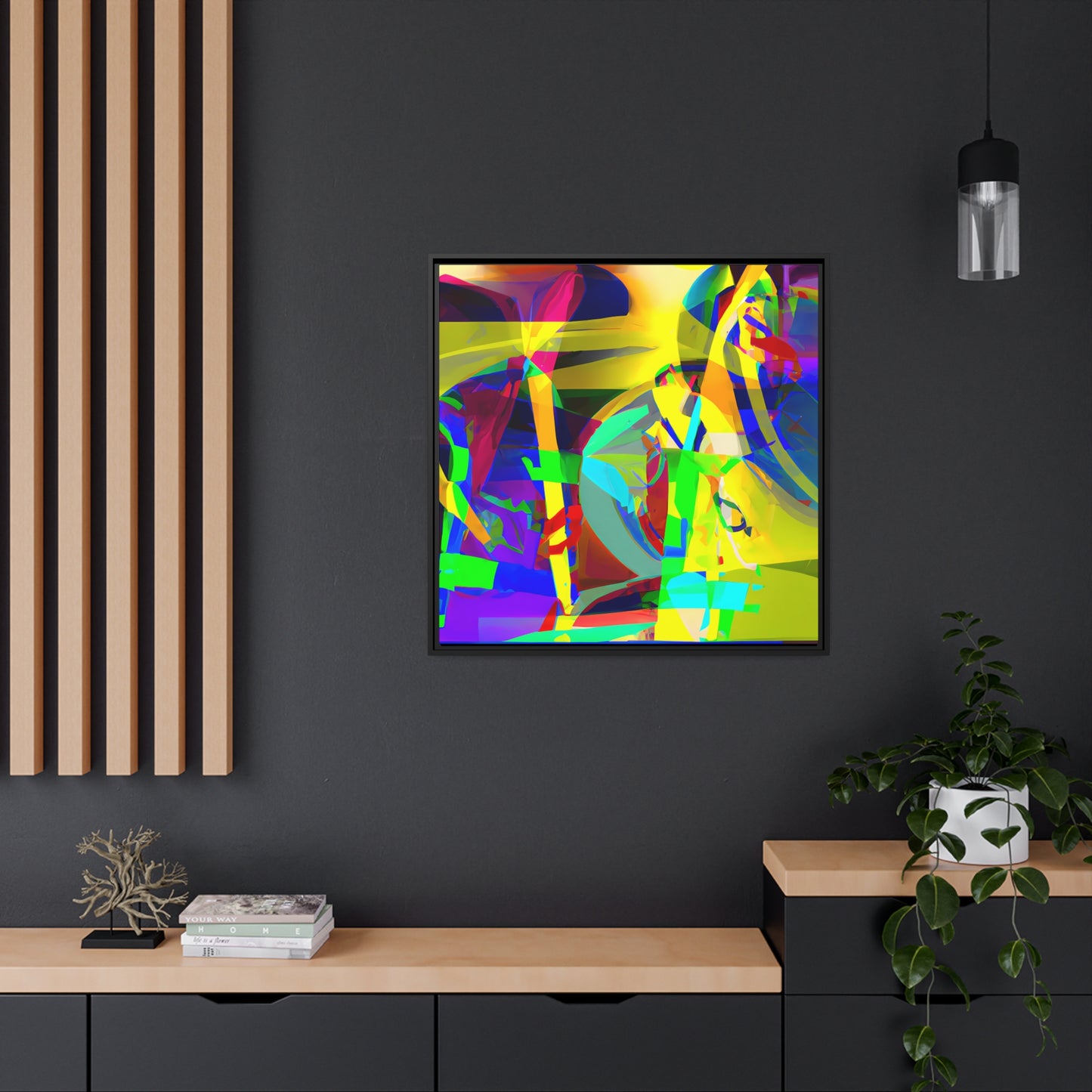 Future Graffiti 15 - on Framed Canvas