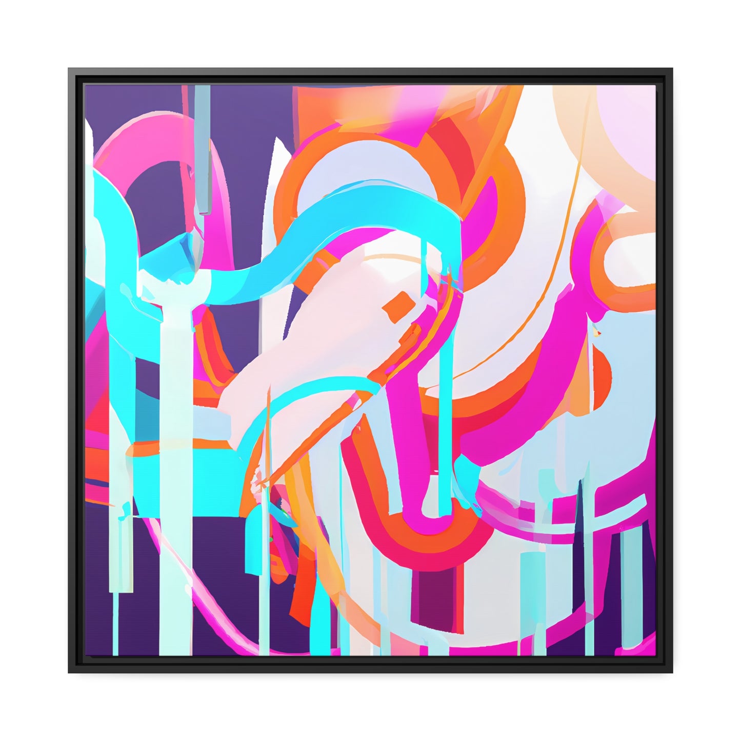 Future Graffiti 18 - on Framed Canvas