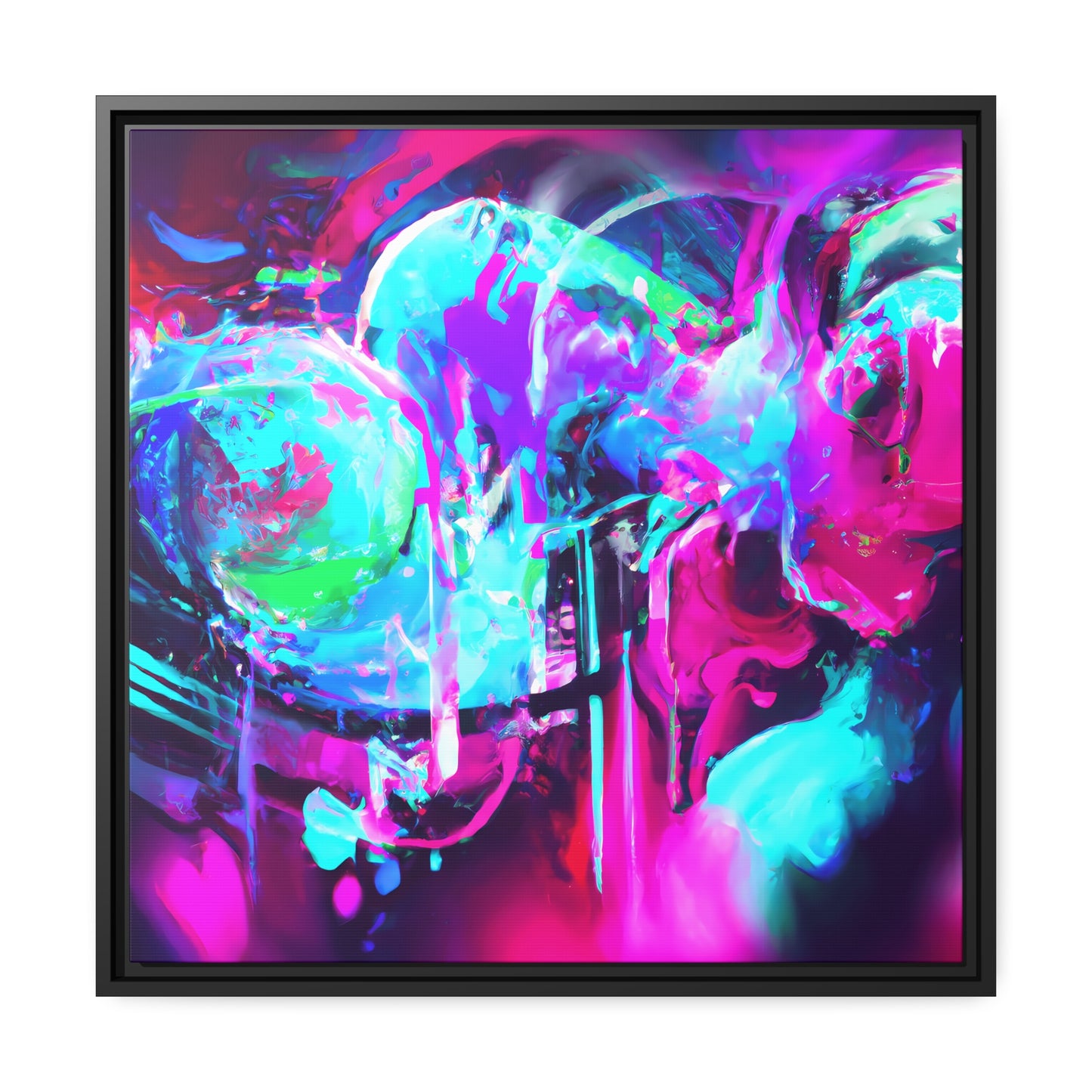 Future Graffiti 25 - on Framed Canvas