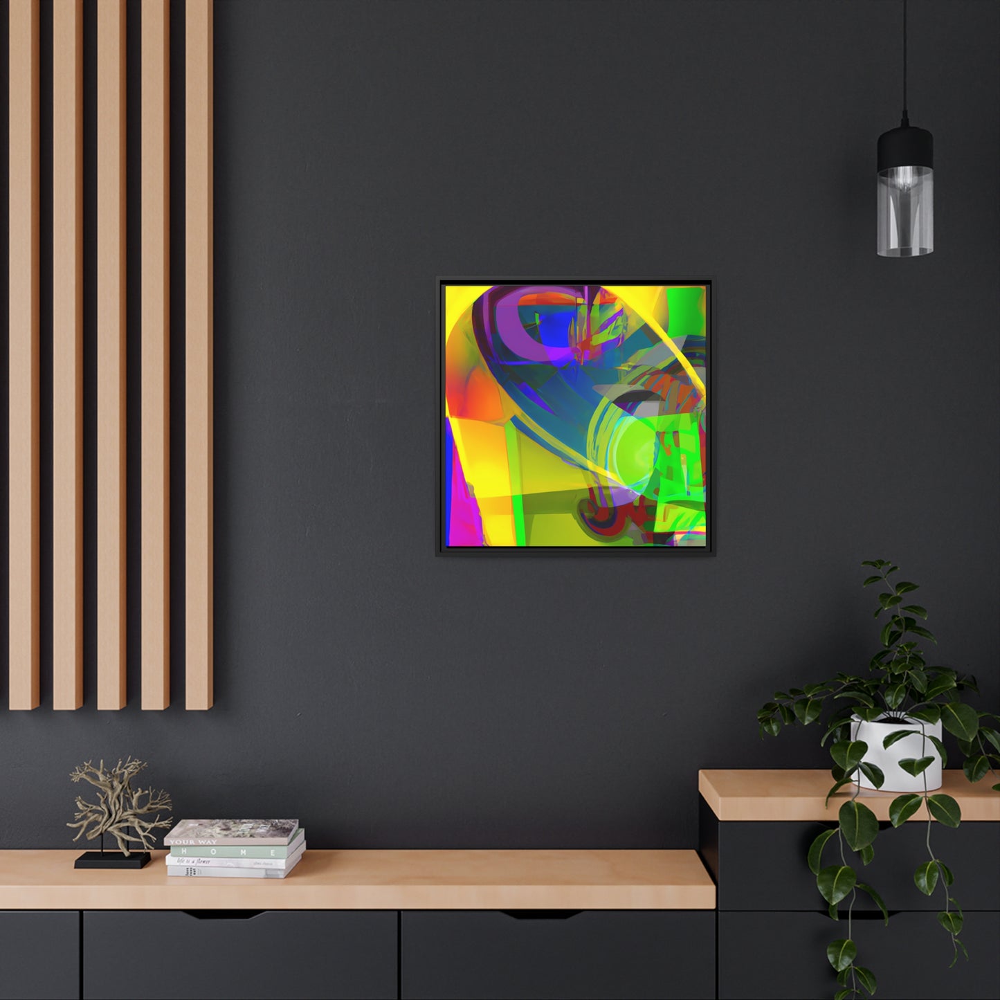 Future Graffiti 17 - on Framed Canvas
