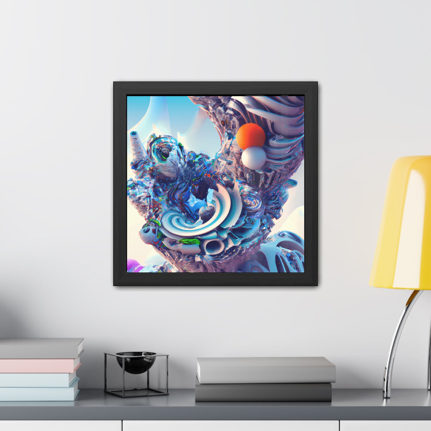 Temporal Flux 15 - on Framed Print