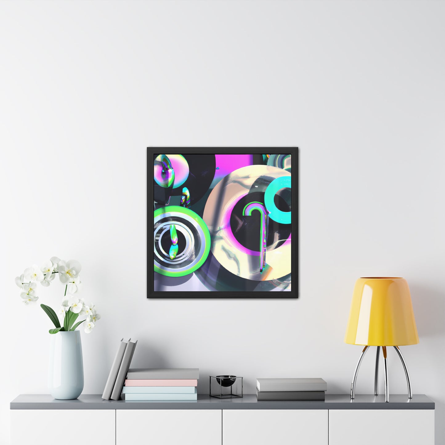 Neon Nexus 7 - on Framed Print