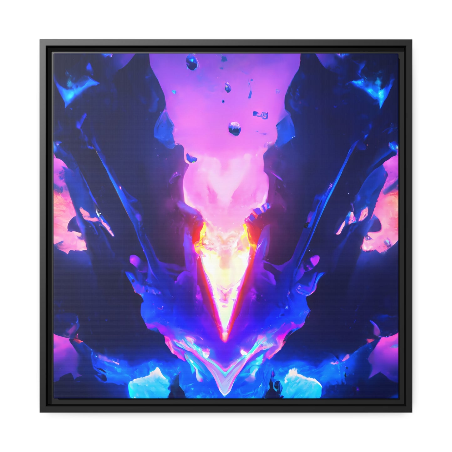 Neon Nexus 11 - on Framed Canvas