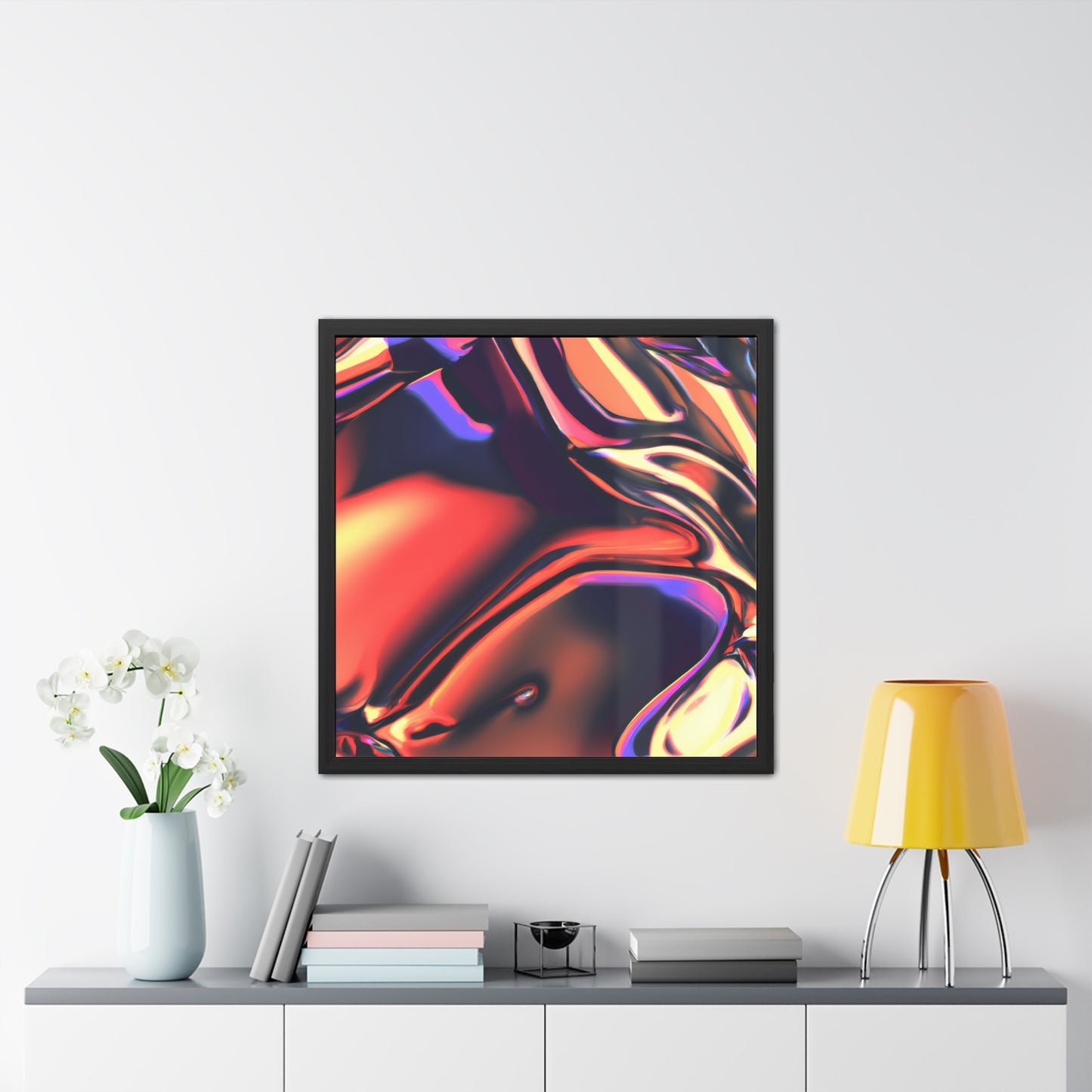 Neon Nexus 15 - on Framed Print